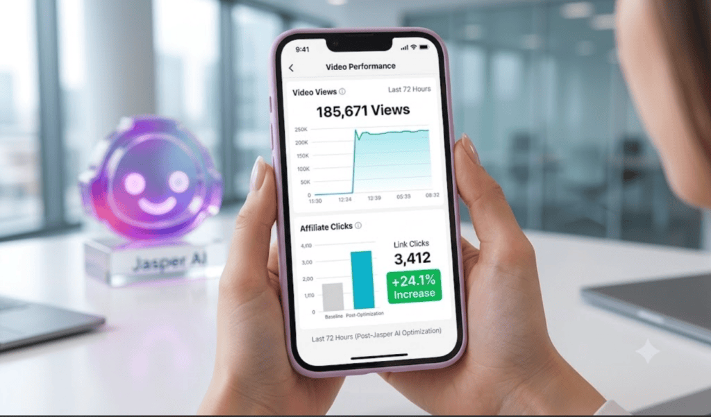 One of the scripts generated during this session hit over 185,000 views on TikTok, driving a 24% jump in affiliate link clicks in less than 72 hours.